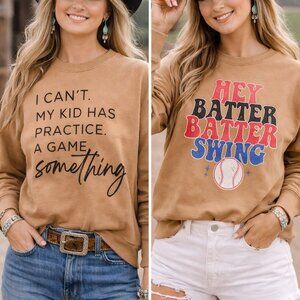 The Baseball Mom Sweatshirt Bundle (2 Sweatshirts)
